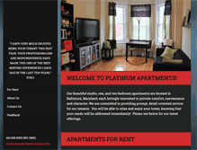 Tablet Screenshot of platinumapartments.net